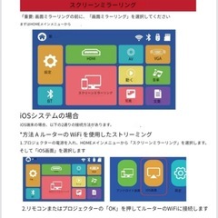 プロジェクターとスクリーンセットの画像