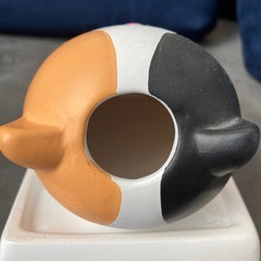 陶器の加湿器(ネコ)の画像