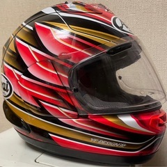 Arai ブルベヘルメットとSB6X(インカム)の画像