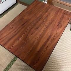 店舗使用品 座卓 和風 木目調（引き取り限定）の画像