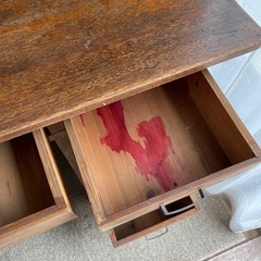 木製デスク　レトロ　の画像