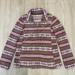 ユニクロ　レディースフリースフルジップジャケットLサイズ(小さめ)の画像