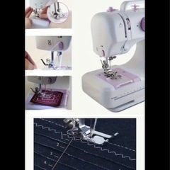 新品未使用　実用　コンパクト　ミシン　パープルカラーの画像