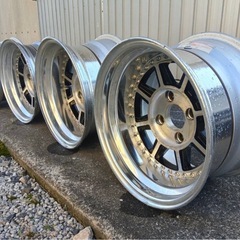 希少品　4本セット　ハヤシレーシング　ハヤシストリート　15インチ 8J 9J PCD114.3 深リム　旧車　4穴の画像