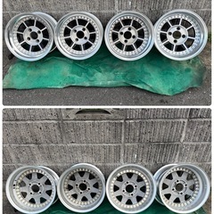 希少品　4本セット　ハヤシレーシング　ハヤシストリート　15インチ 8J 9J PCD114.3 深リム　旧車　4穴の画像