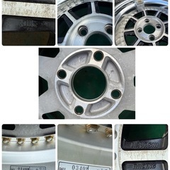 希少品　4本セット　ハヤシレーシング　ハヤシストリート　15インチ 8J 9J PCD114.3 深リム　旧車　4穴の画像