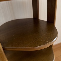 天然木材 スリーパー置き棚の画像