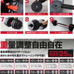 BIG3対応ホームジムセット(ラック/ベンチ/バーベル/ダンベル)の画像