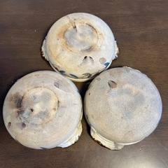 花柄の土鍋6号サイズ 1-2名用　3個セットの画像