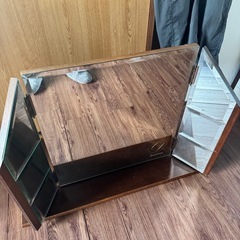 DENVER 三面鏡　卓上ミラー　アンティークの画像