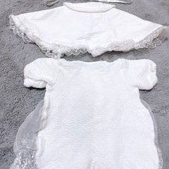 セレモニードレス ベビードレス お宮参り 新生児 退院 冬物 帽子 ケープ付の画像