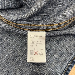 レディース七分袖デニムジャケット(Lサイズ)の画像