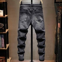 新品未使用 ストレッチデニム スキニーデニム バイカー 36インチの画像