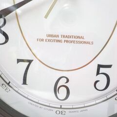 壁掛け時計 アナログ CLUB LA MER 木枠 4MG581LM ダークブラウン 掛け時計 西岡店の画像