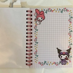 新品　マイメロ　シール付き　ストラップ付き　ノートの画像