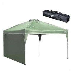 ENDLESS BASE テント タープワンタッチ 3m×3m サイドシート 0/1/2枚付き アウトドア 耐水加工 UVカット 3段階調節 タープテント 専用収納ケース付の画像