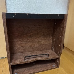 ルーター収納/コンセント収納/木製棚の画像