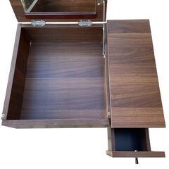 ドレッサー コンパクト鏡台 北欧風 スツール付き 化粧台の画像