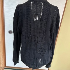 ピンクハウス　黒カーディガンの画像