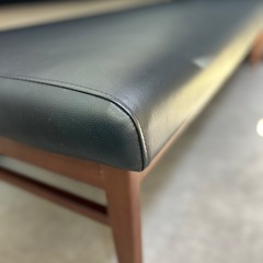 ソファ　3人がけ　皮　黒　ブラックの画像