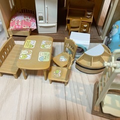 終了！シルバニアファミリー　赤い屋根のお家セットの画像