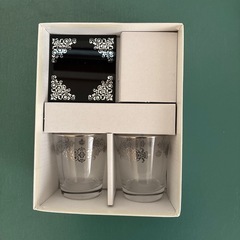 フォトフレーム グラス コースターセットの画像