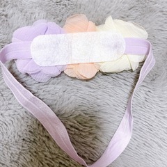 ベビー ニューボンフォト お花 ヘアバンドの画像