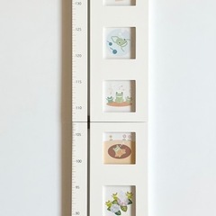 壁掛け身長計フォトフレームの画像