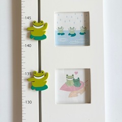 壁掛け身長計フォトフレームの画像