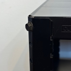 2段 ブラック スチールラック 収納棚の画像