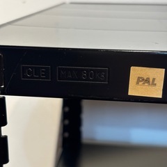 2段 ブラック スチールラック 収納棚の画像