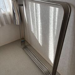 ステンレス　5連　ポール　ハンガー　折りたたみ式の画像