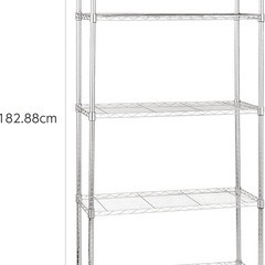 5段スチールラック メタルラックの画像