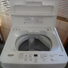 YAMADA SELECT ヤマダセレクト　5.0Kg全自動洗濯機　YWM-T50H1　2022年製　②の画像
