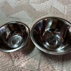 新品　長期保管品　ステンレスボウル　2個セットの画像