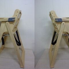 2-1-1　未使用/新品　 ベビーチェア 折り畳み テーブル付き 高さ調節 ベビーチェアー キッズチェアー ハイチェア ハイチェアー チェアー ダイニングチェアの画像