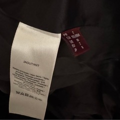 comptoir des cotonniers ブラックファーコートの画像