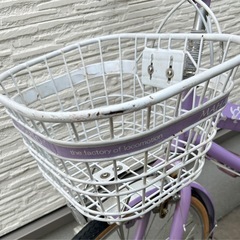自転車　女の子用　ラベンダー　22インチの画像