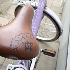 自転車　女の子用　ラベンダー　22インチの画像