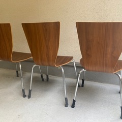 北欧　ダイニングチェア3脚セットの画像