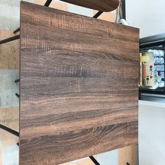 ＼家具＊家電のお店／【ｼﾞｬﾝｸﾞﾙｼﾞｬﾝｸﾞﾙ石川金沢店】ダイニングセット2人用 木目調/茶   W(幅)70.5×D(奥行き)70.5×H(高さ)75cmの画像