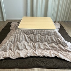 【お譲り先確定】ニトリ　こたつ&こたつ布団セットの画像