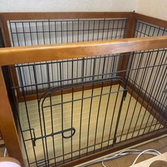 ペットゲージ・クレート・ペットバスタブ・餌台セットの画像