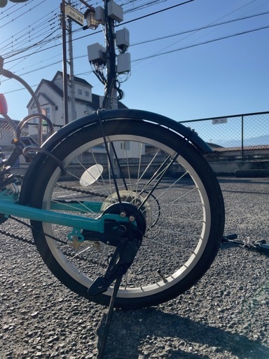 SIAFEI 20inch 折りたたみ 自転車 ミント色