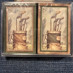 STYLE & PAPIER ブリッジ用トランプ 未開封 カナダ製 ゴルフ柄の画像