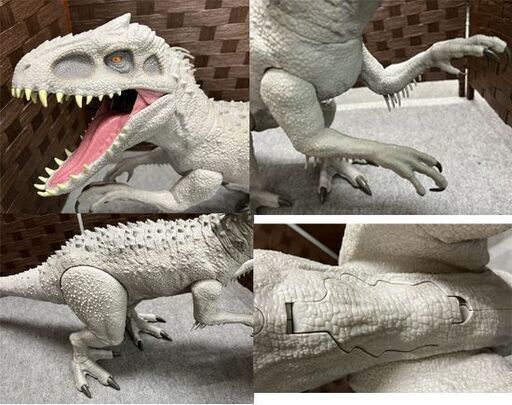 現状 マテル ジュラシックワールド スーパービッグ! インドミナスレックス 約94cm 他 7体セット 大型 恐竜 フィギュア ミニ☆