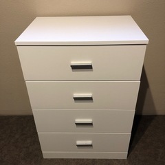 ニトリホワイト 4段チェスト 幅58cm　の画像
