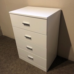 ニトリホワイト 4段チェスト 幅58cm　の画像