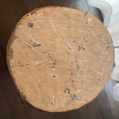 木彫り　象　スツールの画像