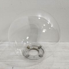  昭和時代/ 水銀灯/ 硝子シェード/ 直径約50㎝/ 街灯/ 球状ガラス電傘/ 電笠/ ガラスカバー/透明ドーム/ 照明部材/ 工場/ 倉庫 C0EZ0117の画像